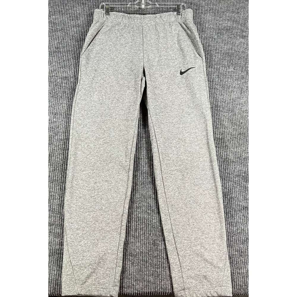 Nike Therma Fit Sweatpants Mens Size Small Gray Drawstrings Active Fleece
